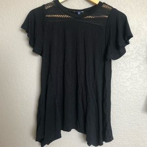 NWOT Girls Freshman Black Lace Blouse